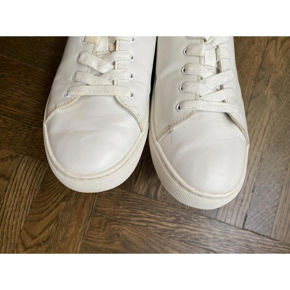 J. Crew Women’s 8.5 Road Trip Lace Up Sneakers Shoes White BC186 - Picture 5 of 10